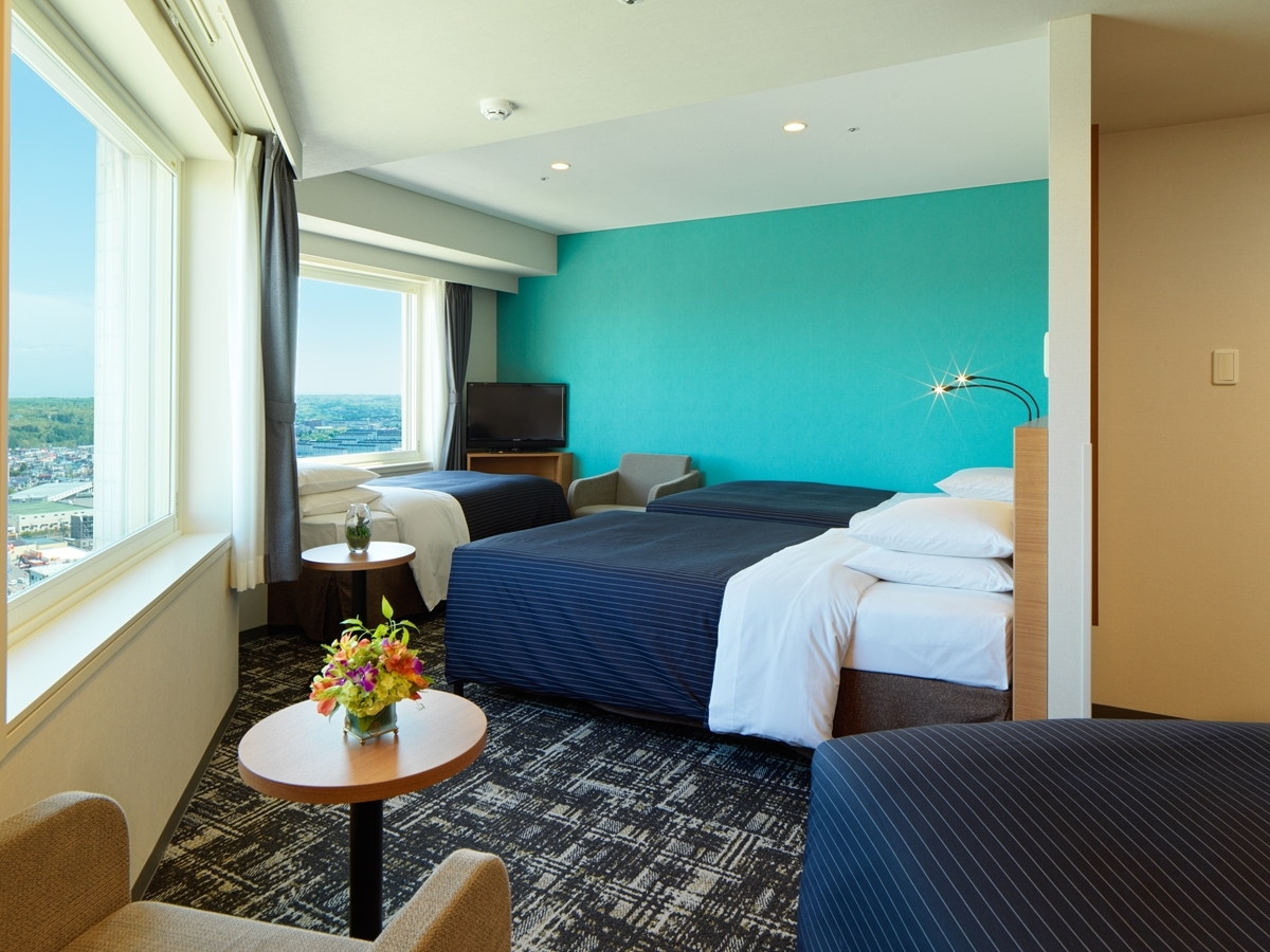 ホテルエミシア札幌 Sky Corner Twin with 4 beds