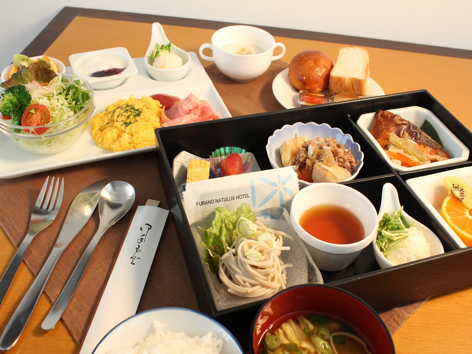富良野ナチュラクスホテル 【朝食付】1日の始まりは朝食から!!道産米の和食orふっくらパンの洋食から選べる朝食付き