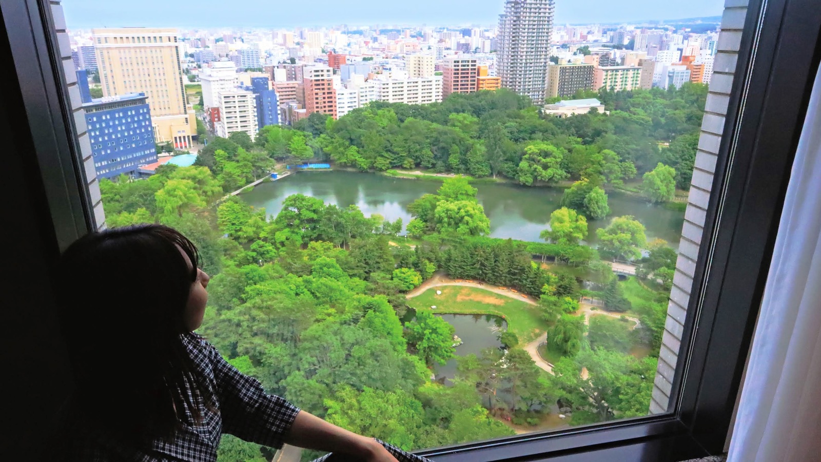 プレミアホテル 中島公園 札幌 高層階パークビュールームからの眺望（例）