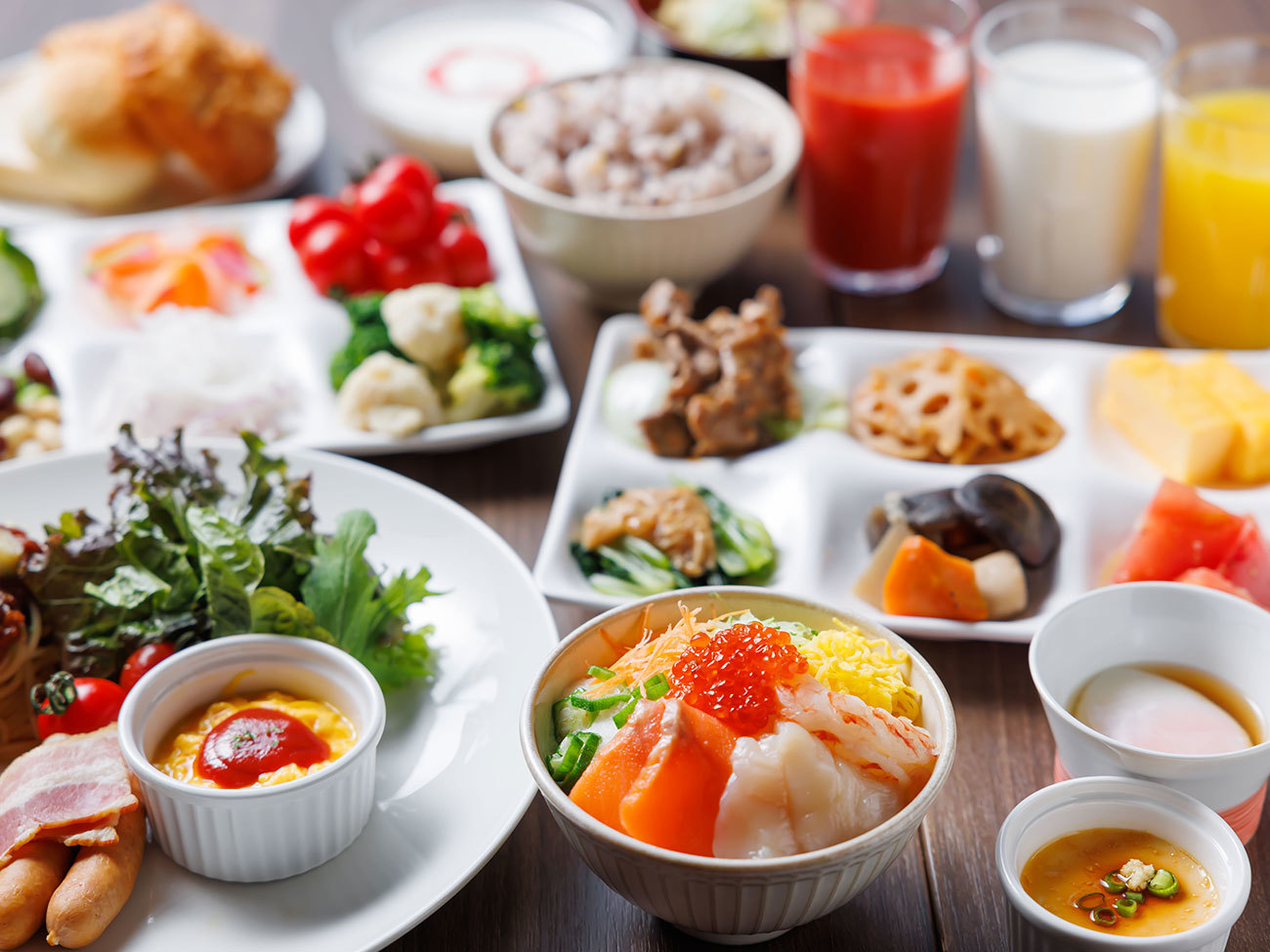 すすきのグランベルホテル 【スタンダード】道産食材を満喫！和洋60種の朝食ビュッフェ★癒しの天空露天風呂／朝食付