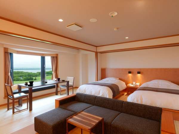 北天の丘 あばしり湖 鶴雅リゾート ◆【タワー棟】悠の座ステイ和洋室（客室一例）／連泊・長...