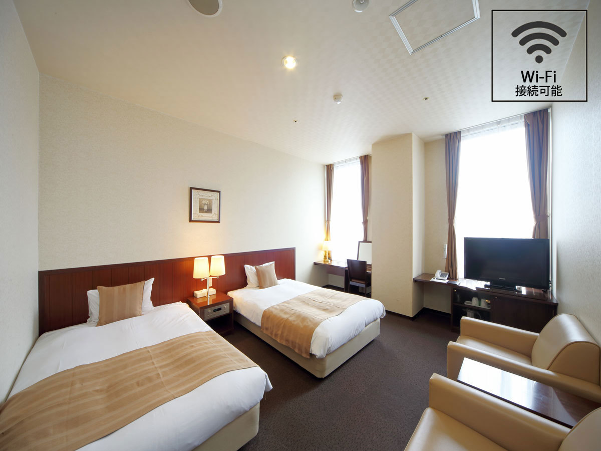 旭川トーヨーホテル 禁煙スタイリッシュツインルームのひと部屋