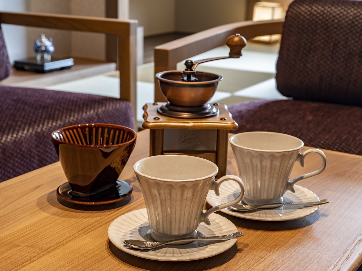 ラビスタ函館ベイ ANNEX 【客室備品】挽きたて珈琲がお部屋で味わえるコーヒーミル...