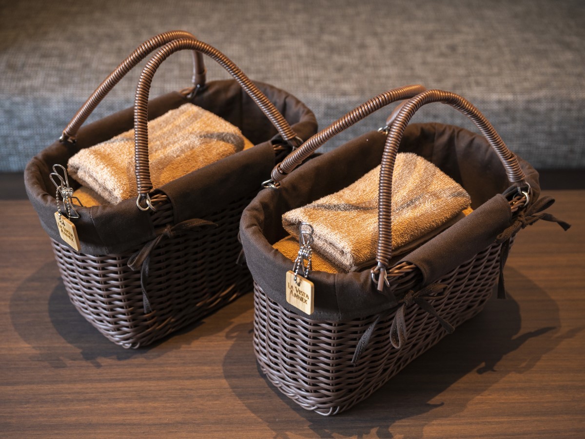 ラビスタ函館ベイ ANNEX 【客室備品】大浴場をご利用の際はこちらの湯かごをお持ち...