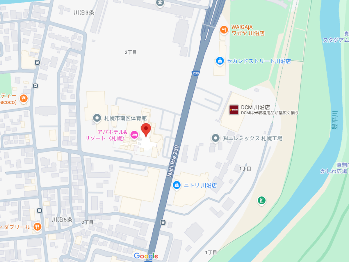 アパホテル＆リゾート〈札幌〉 地図