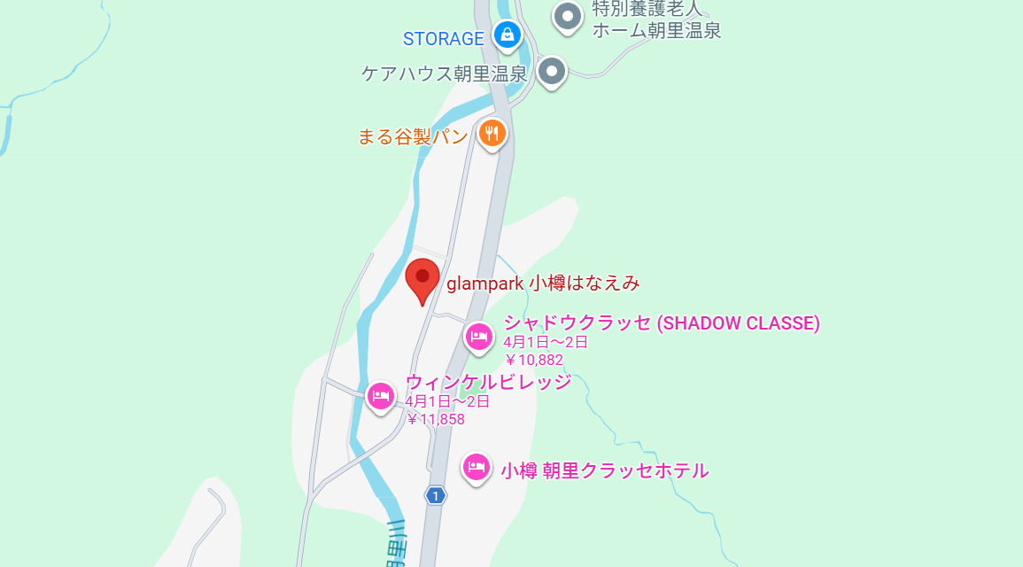 glampark 小樽はなえみ 地図