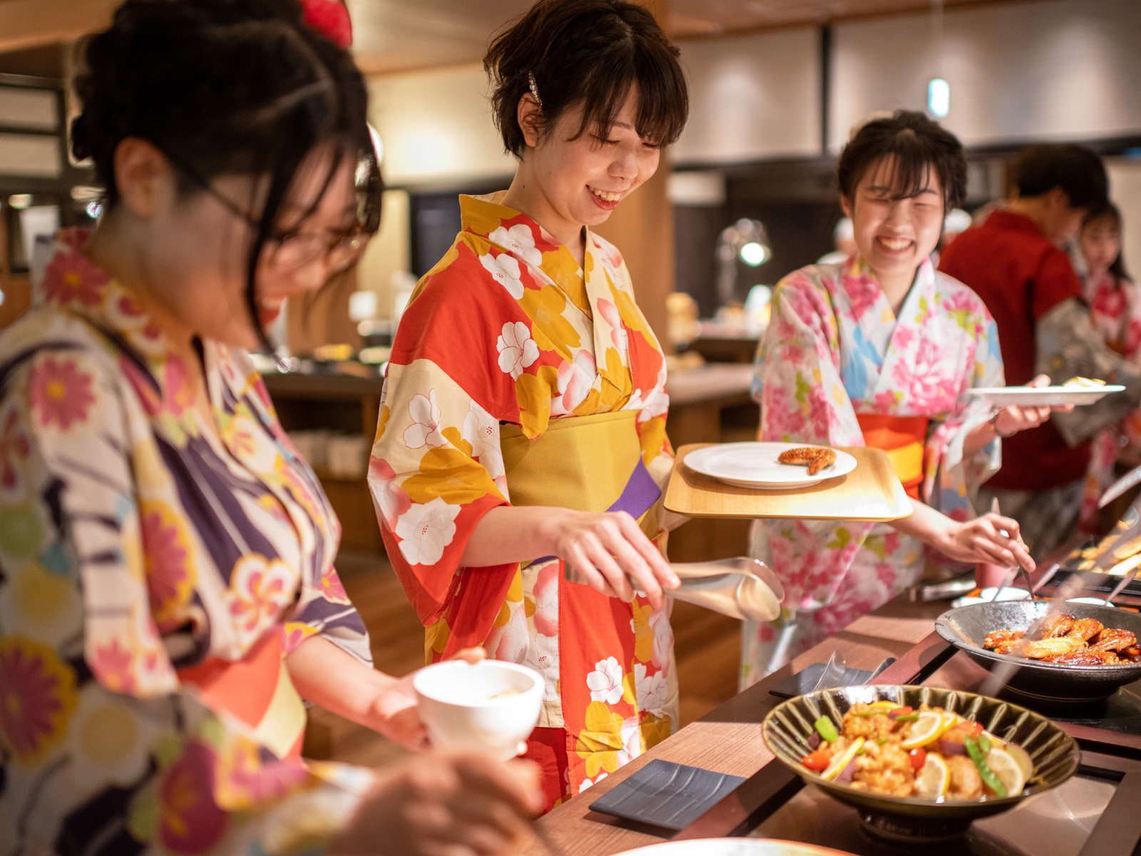 結びの宿　愛隣館 【里山】夕食は人気のビュッフェ♪ 新お食事処「里山ダイニング」基本プラン