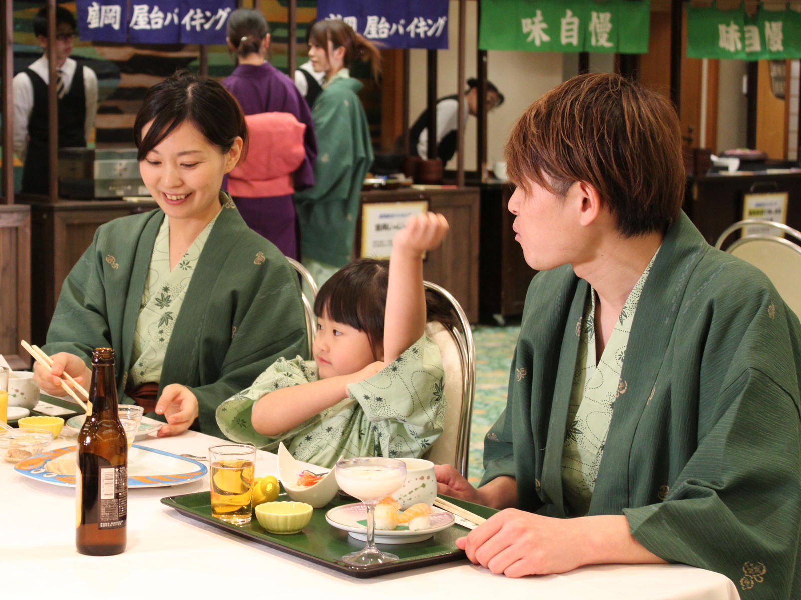 盛岡つなぎ温泉 愛真館 【春バイキング・寿司まつり】手巻き・ちらし・握り寿司を好きなだけ！／ドリンクインクルーシブ