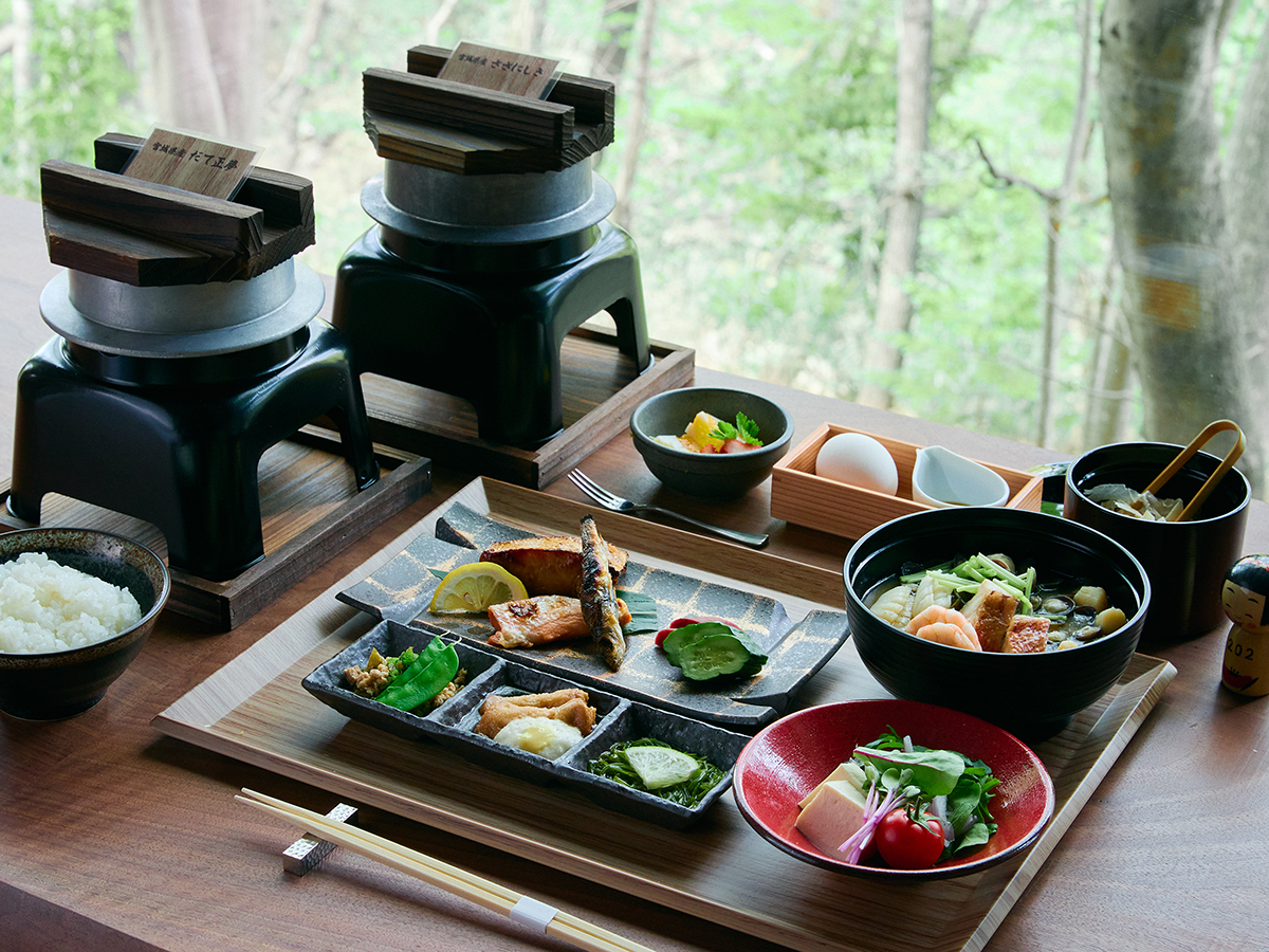 秋保風雅 【朝食付き】チェックインは22時まで／地元食材を使用したこだわりの和朝食で一日をスタート＜朝食のみ＞
