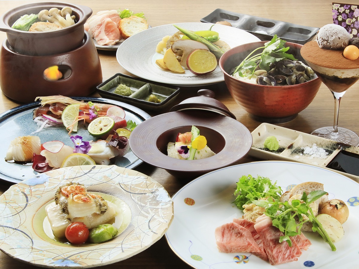 秋保風雅 【最上級会席】旬の食材を堪能できる最上級コース／旅の目的が「食」という方にオススメ＜最上級創作会席■極＞