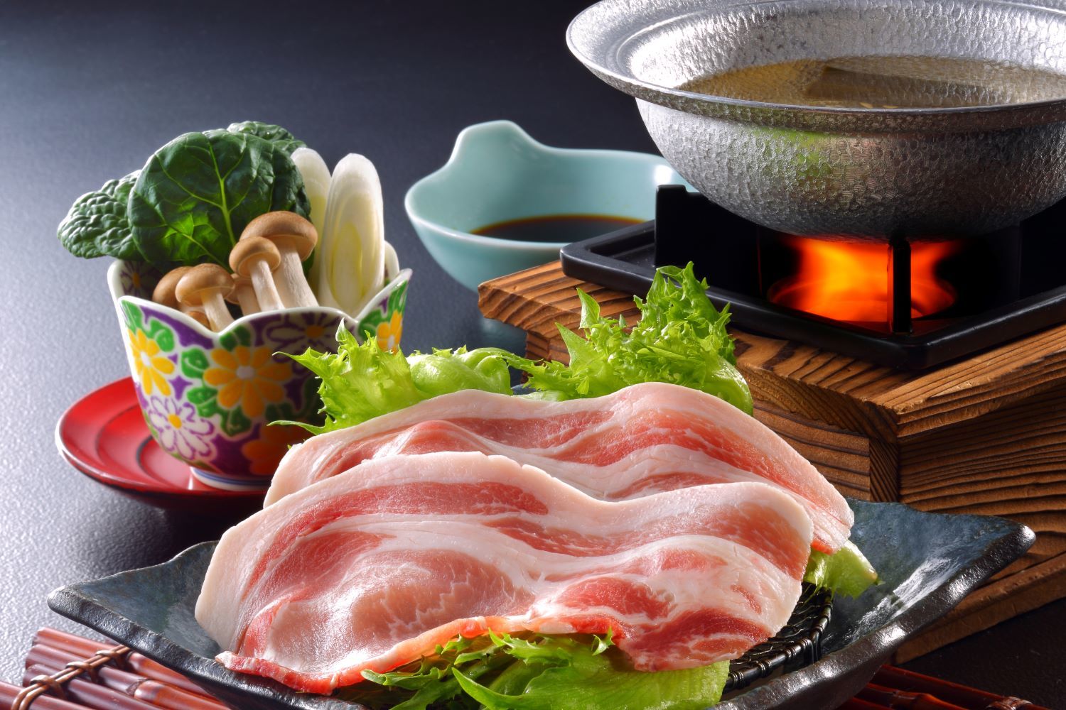 源蔵の湯　鳴子観光ホテル 《★お値打ち会席膳★》【オールインクルーシブ】『三元豚』のしゃぶしゃぶ御膳