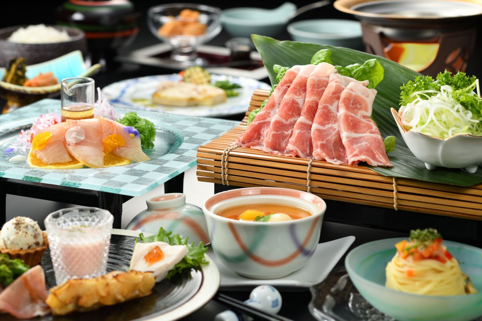 源蔵の湯　鳴子観光ホテル 《★当館スタンダード★》【オールインクルーシブ】宮城県産ブランド豚『JAPAN X』の季節のお鍋御膳