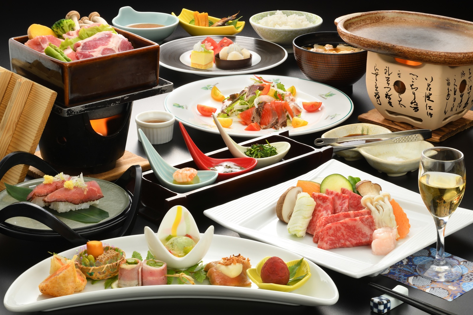蔵王四季のホテル 山形の味覚を満載　「山形の味会席膳」スタンダード♪