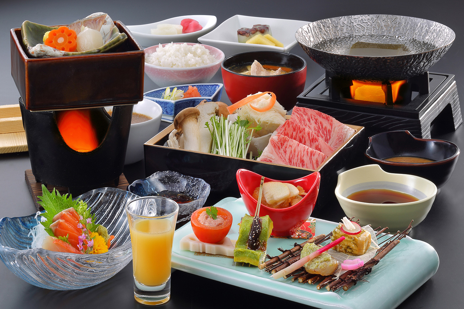 蔵王国際ホテル 【シニア・少食の方におススメ！ライトプラン】夕食控えめだからリーズナブル♪メインは山形牛しゃぶしゃぶ