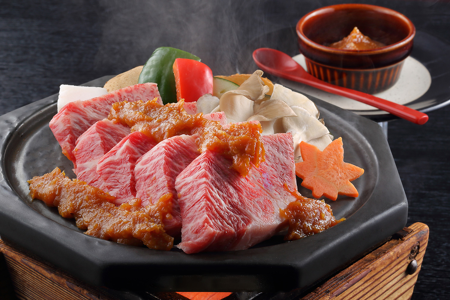 おおみや旅館 【山形牛味噌焼き】お得に堪能！旨みあふれる山形牛を香ばしい味噌焼きで♪