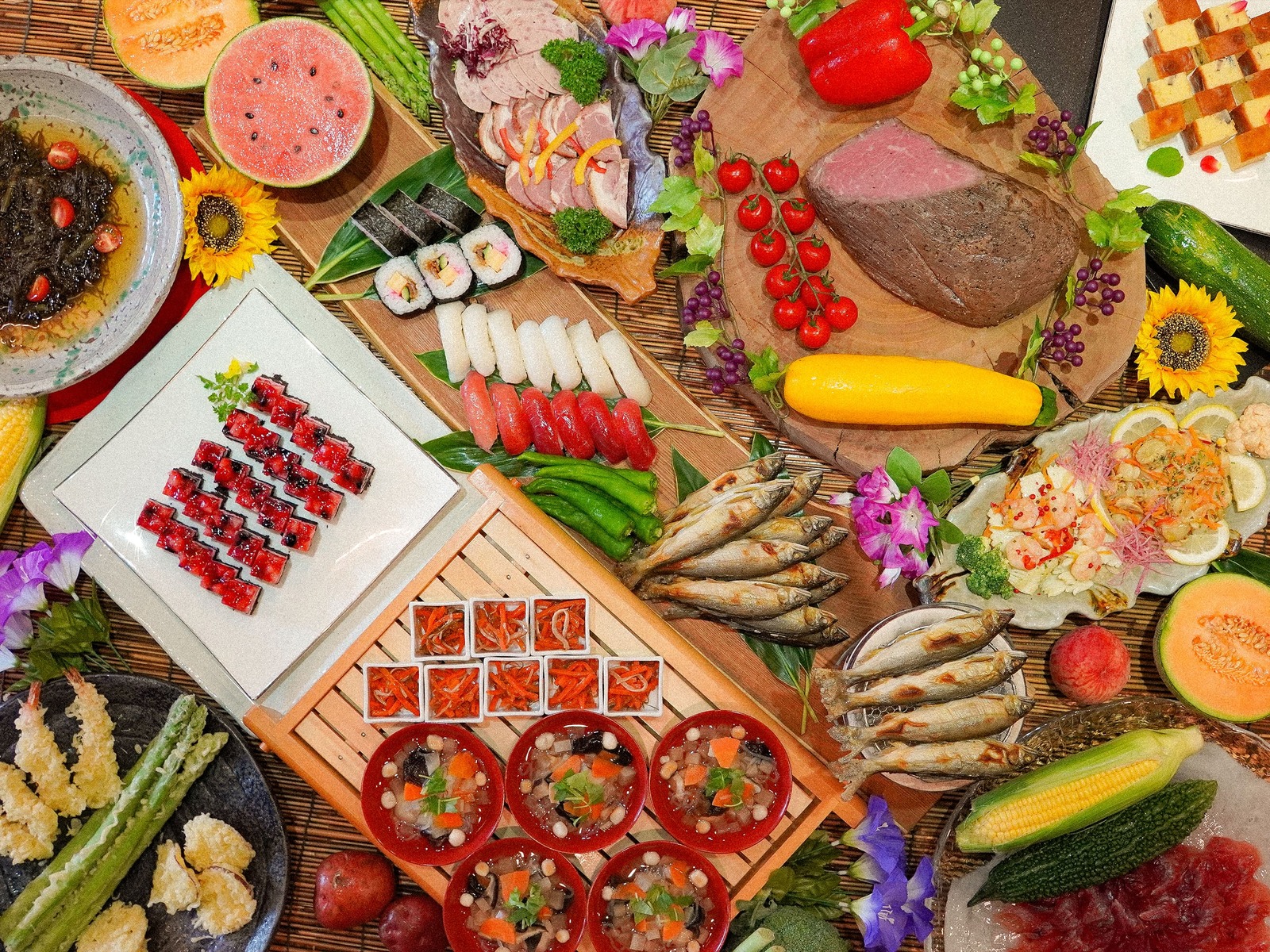 裏磐梯レイクリゾート 本館 五色の森 【本館】【スタンダード】ライブキッチンで楽しむ肉料理＆天ぷら♪新鮮会津野菜で旬を味わう和洋中50種バイキング