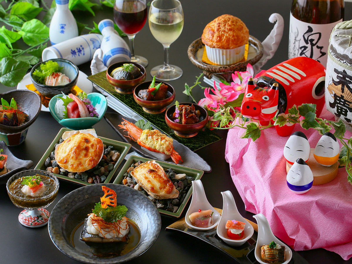 大江戸温泉物語 あいづ 【1泊2食付】肌に優しい神指温泉　基本バイキングプラン