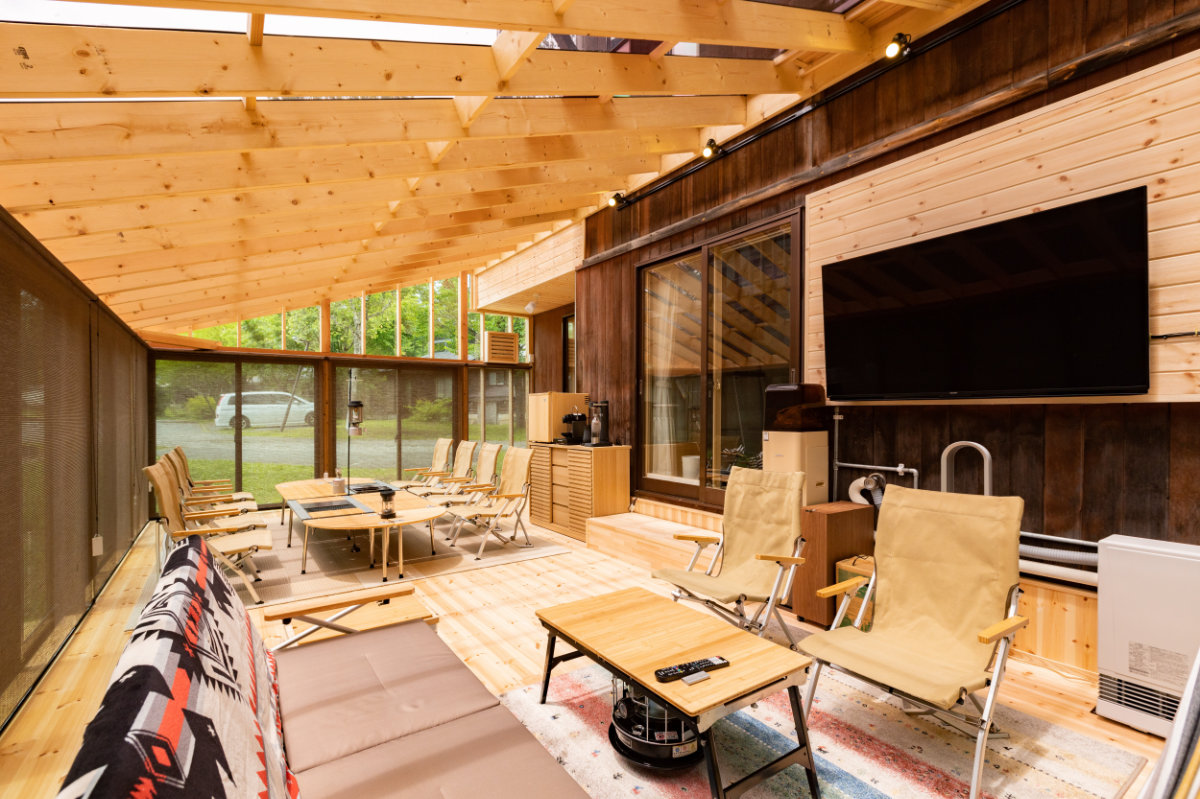 Nature cottage Akabeko リビングテラス付戸建てタイプ3LDKコテージの設備