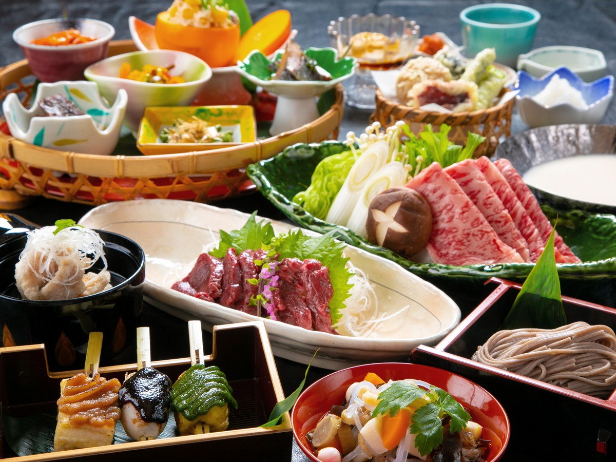 磐梯熱海温泉 四季彩一力 【郷土会席-いちりきあいづ-】 こづゆ♪馬もつ♪鯉のスッポン仕立♪他では味わえない＜一力流会津料理＞