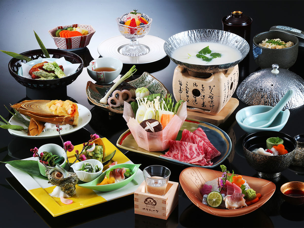 磐梯熱海温泉 四季彩一力 ふくしま応援♪【創業105周年記念プラン◇四季彩会席】≪満足度No.1≫～器に彩られた “いちりきの四季”～