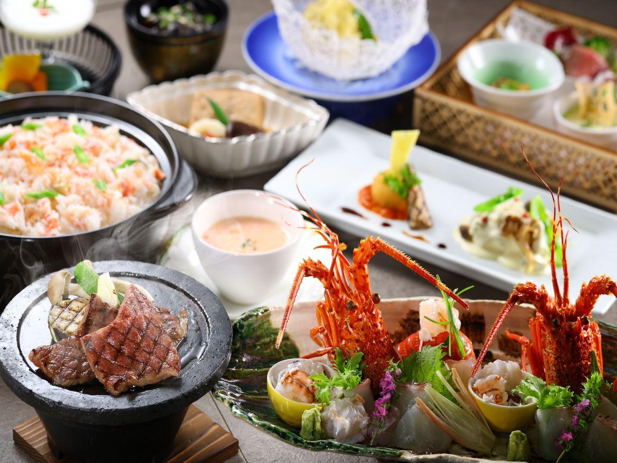 亀の井ホテル　潮来 【極み会席】豪華食材や土鍋御飯が付いた会席料理