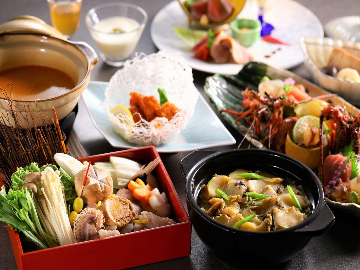 亀の井ホテル　潮来 【極み会席】豪華食材や土鍋御飯が付いた会席料理