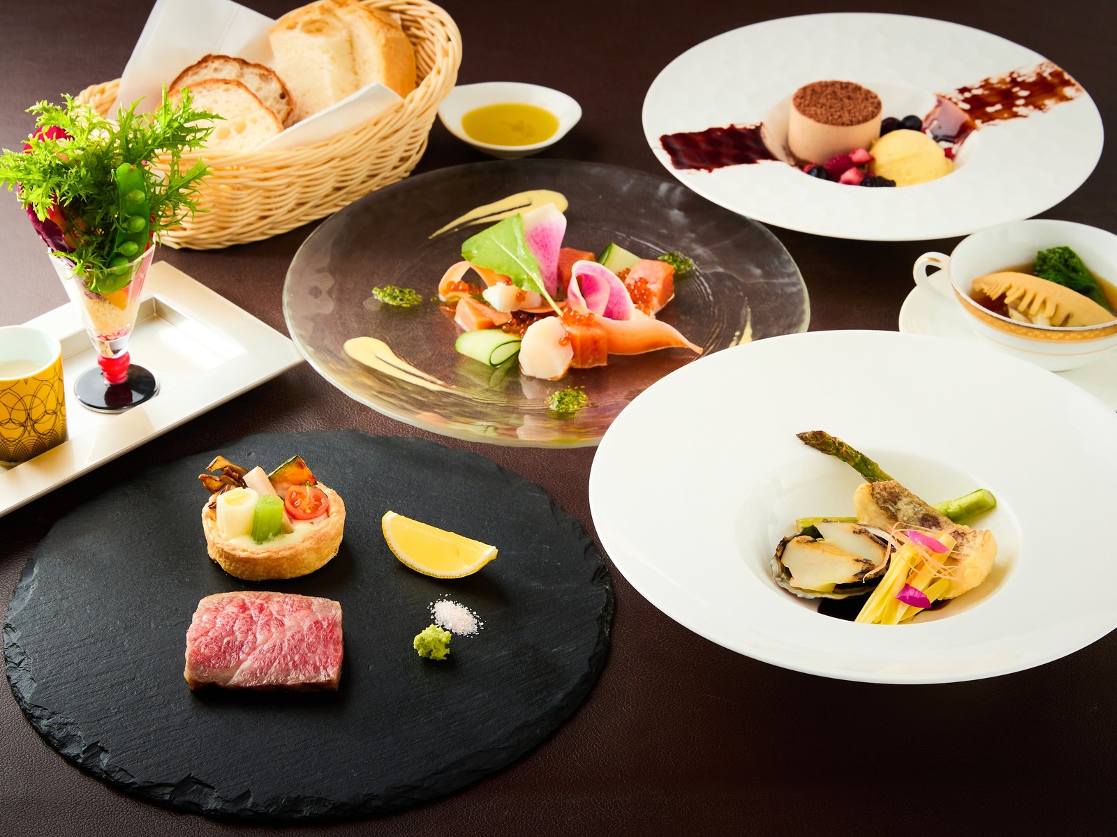 フォートリート+那須高原 【スペシャル】お料理重視の方へ／和牛と鮮魚料理の贅沢フルコース＜■スペシャリテコース／1泊2食＞