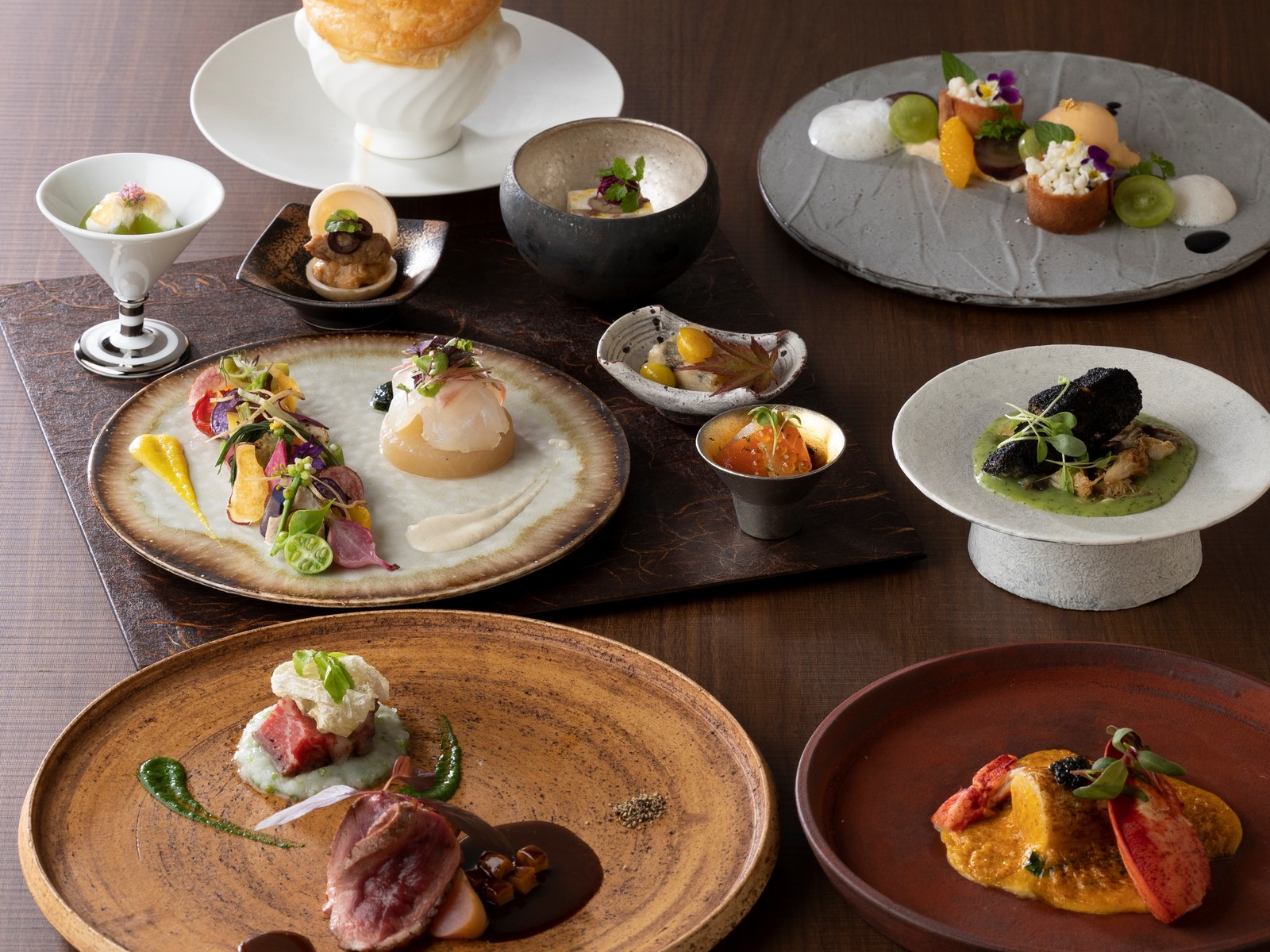 ホテル四季の館那須 "旬の厳選食材"『アップグレード会席フレンチのフルコース』＜ご夕食時間：17:30～19:15＞