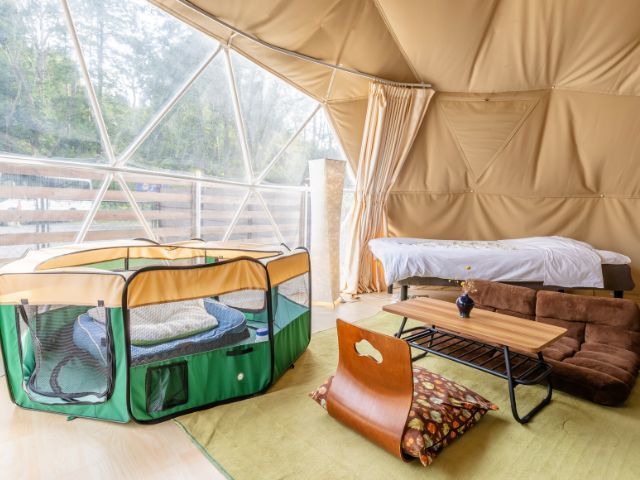 glampark 益子館 ★ワンちゃんも同伴可！栃木・益子の地元食材を満喫するBBQプラン【1泊2食】