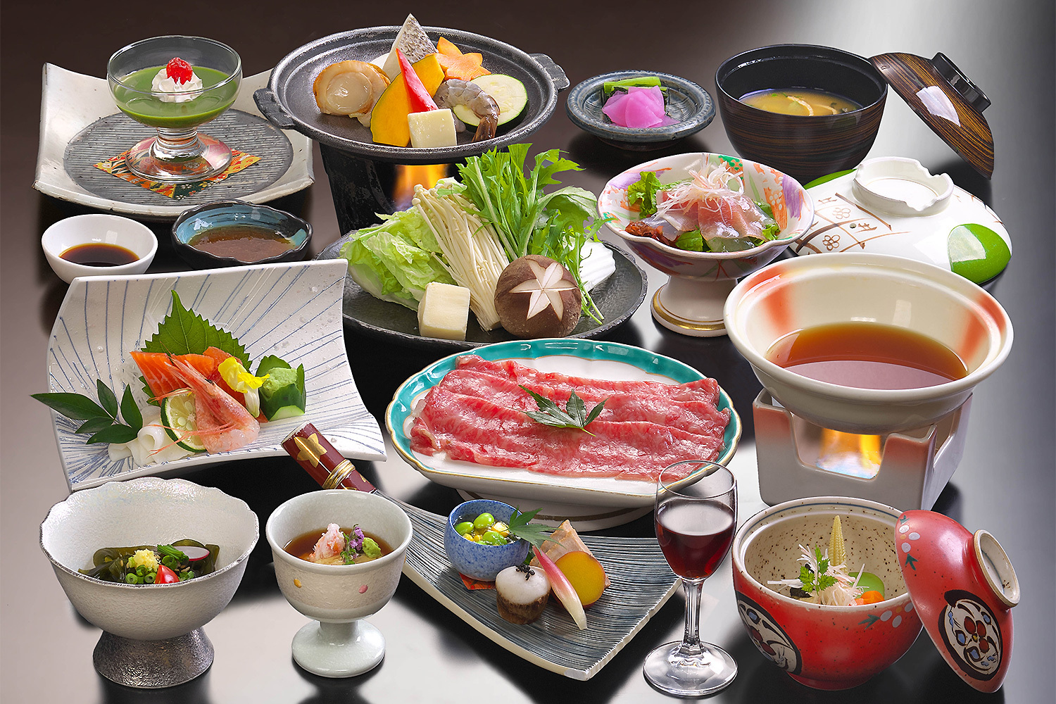 喜びの宿　高松 【喜楽亭☆鍋会席】選べる上州和牛鍋＆オープンキッチンのできたて料理！