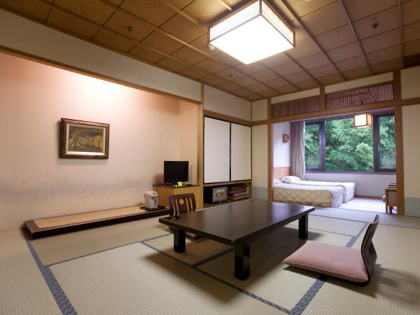 みなかみホテルジュラク ☆利根川の清流に臨む【和洋室】（１０又は１２畳）+ベッ...