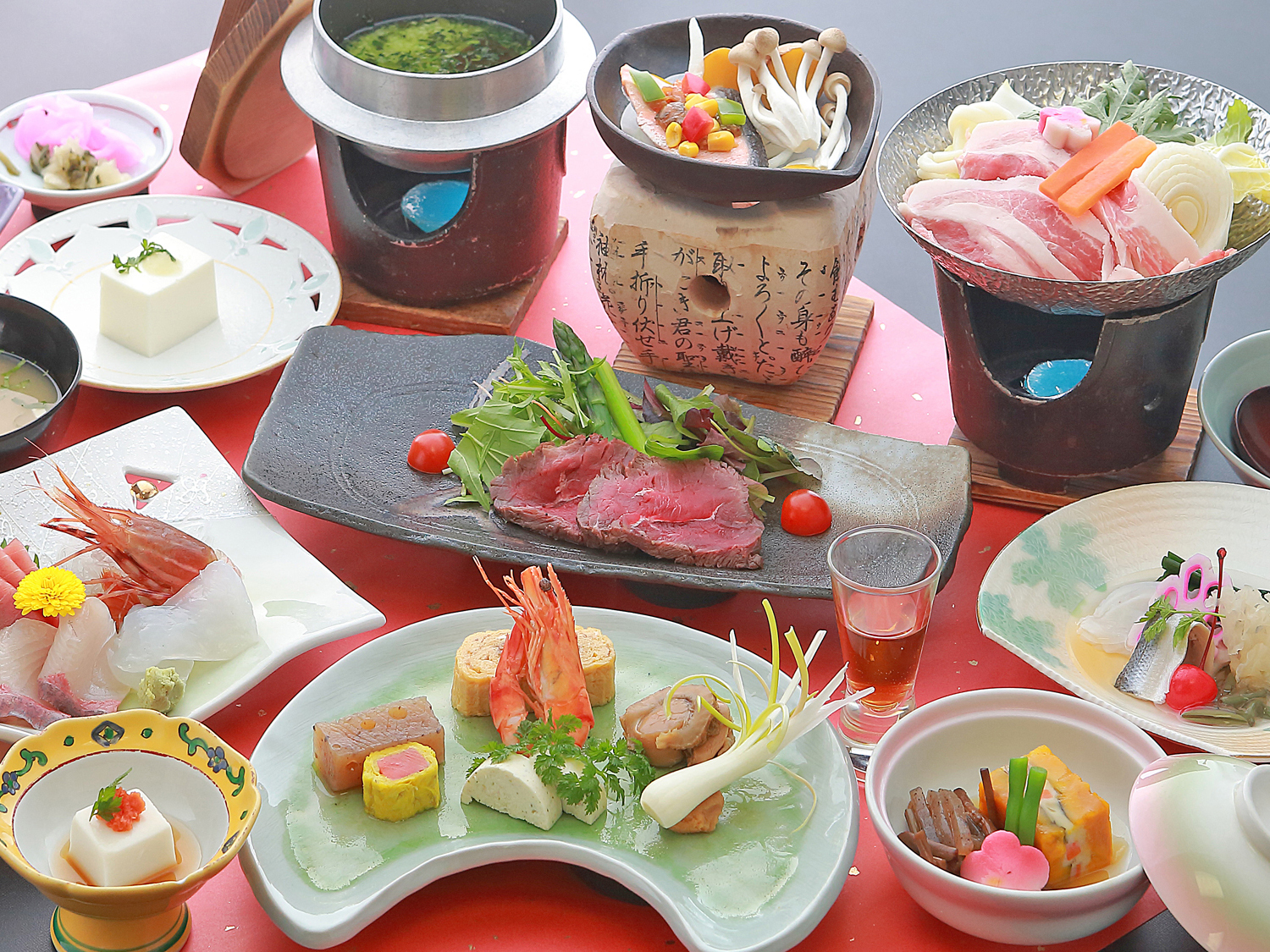 よろこびの宿 しん喜 《シルク会席》スタンダード【会場食】上州牛と季節の恵み