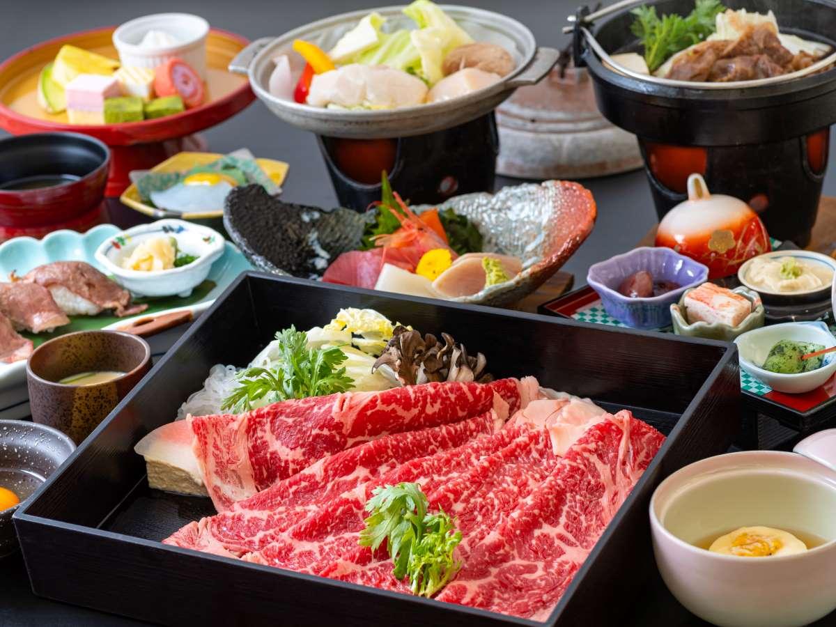 草津温泉ホテルリゾート 食と温泉満喫旅！夜は群馬ブランド上州牛をすき焼き又は陶板焼きで♪＜2食付＞