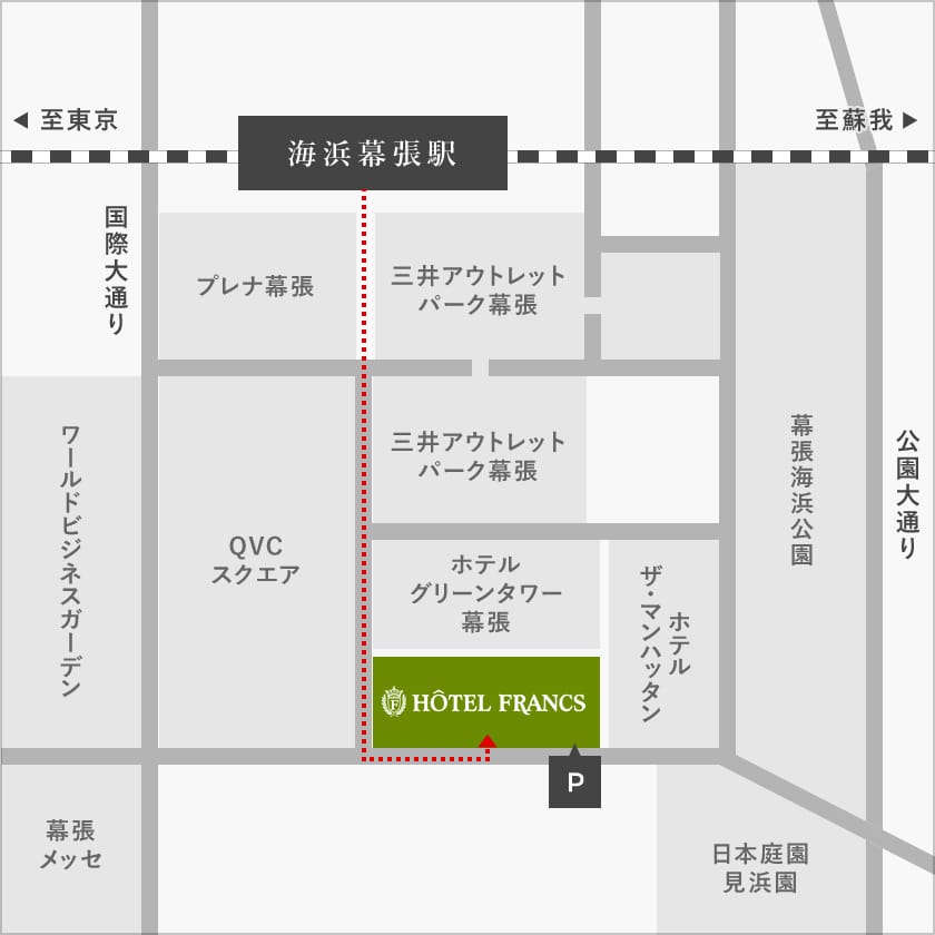 ホテル　フランクス 地図