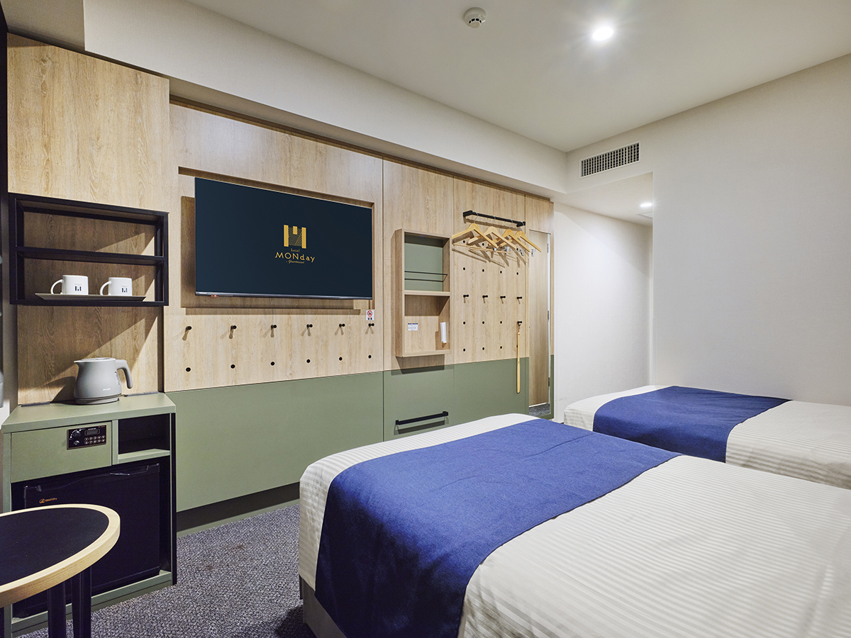 hotel MONday Premium 上野御徒町 スタンダードツイン（エキストラベッド付）