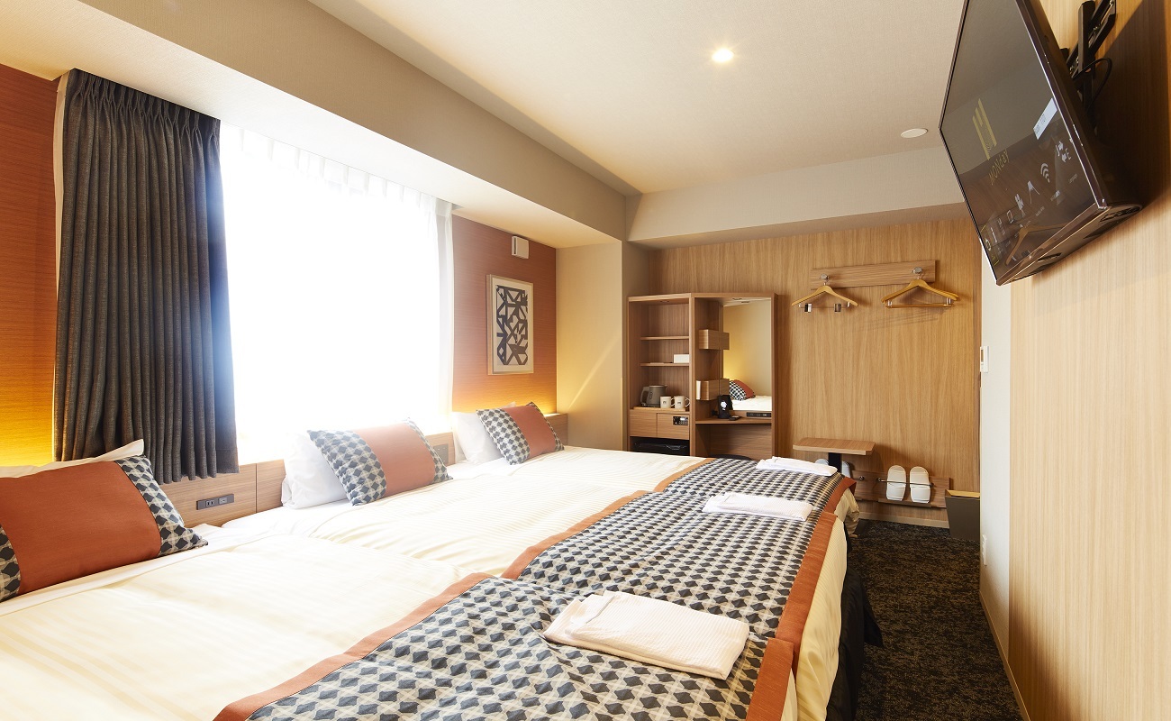 hotel MONday 浅草 スタンダードツイン（エキストラベッド付）