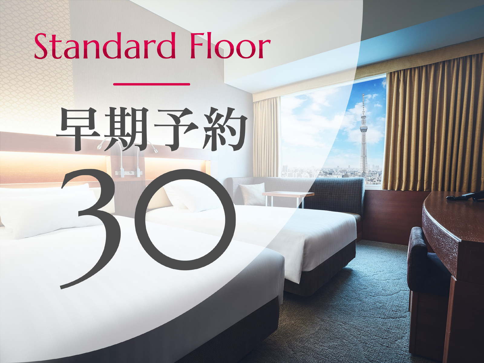 ロッテシティホテル錦糸町 【早期予約30】スタンダードフロア◆30日前までのご予約でお得に（食事なし）