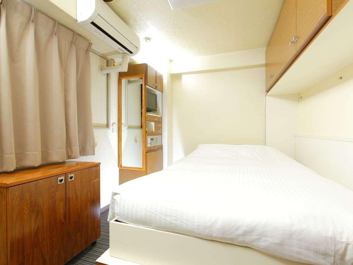 フレックステイイン東十条 【エコノミーダブル】12㎡／ベッド幅140cm※レイアウトが写真と異なる場合がございます。