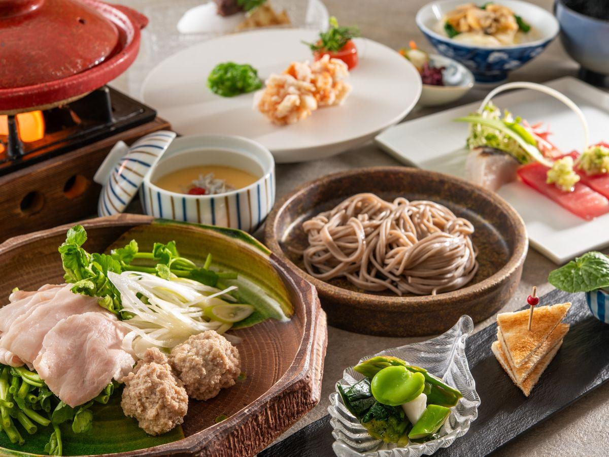 亀の井ホテル　青梅 【季節の会席】青梅ポークと春の旬を味わう