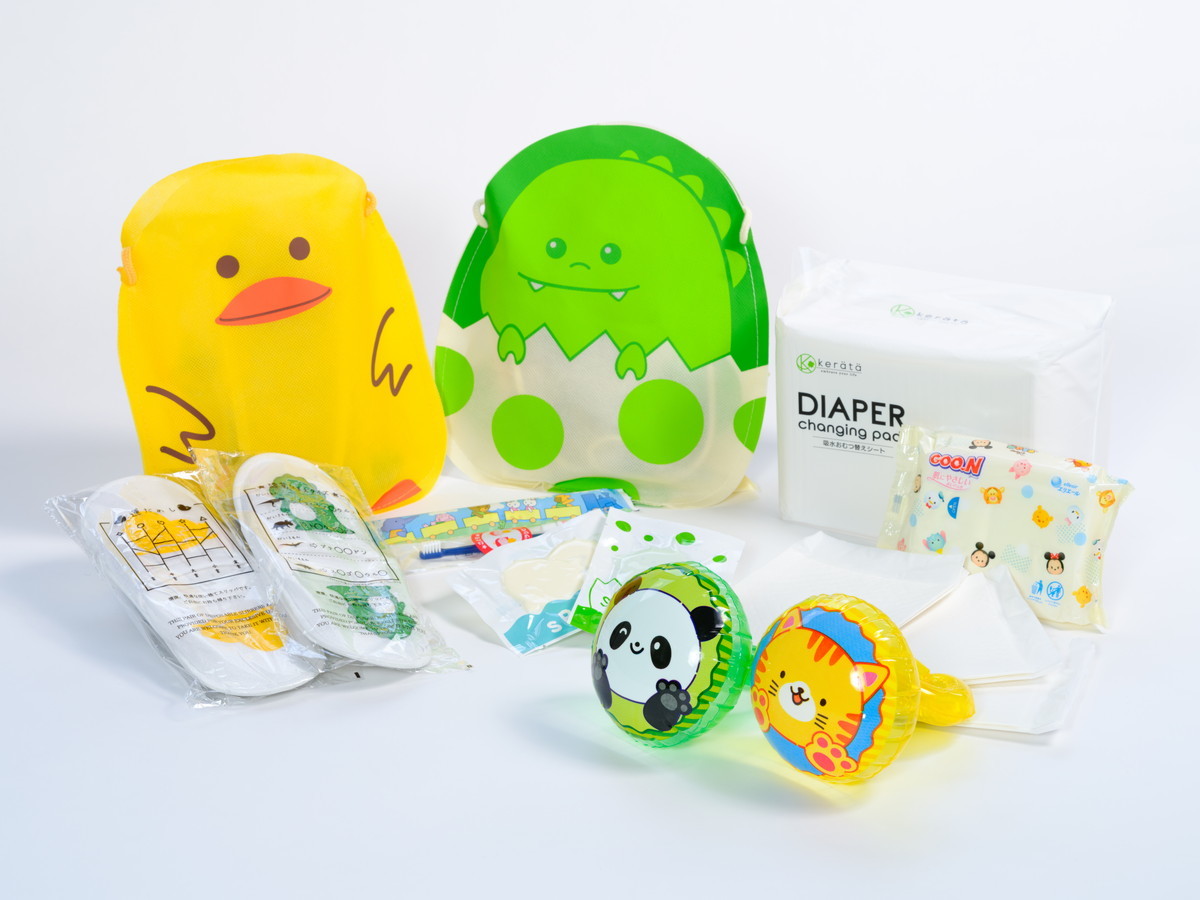 アパホテル〈東京板橋駅前〉 かわいいバッグに入ったお子様用アメニティグッズをご用意...