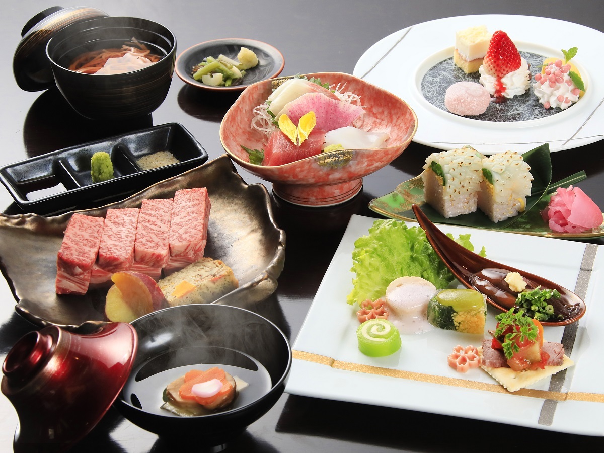 箱根風雅 【室数限定】カジュアル会席もメインはステーキ／さらにオトクな限定プライス＜ライト会席▼風＞