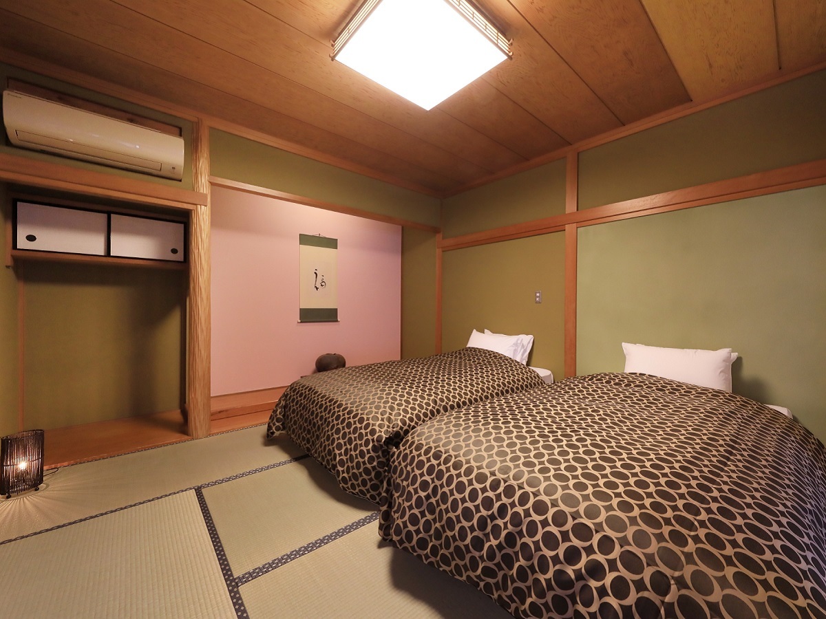 ゆがわら風雅 バス付き和室ツインベッド／60㎡