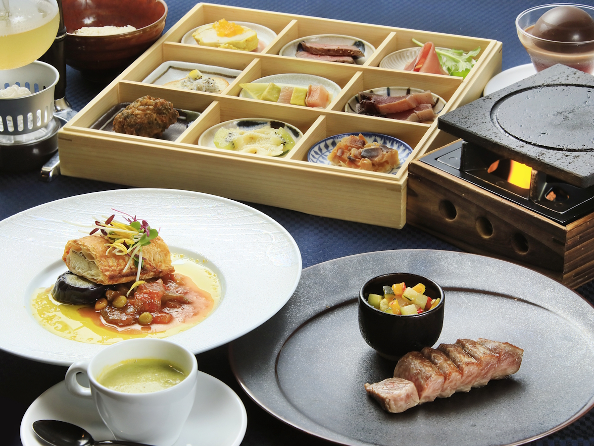ゆがわら風雅 【プレミアム】厳選食材と肉・魚ダブルメインの創作コース／ワンランク上のグルメ旅＜特選コース■極＞