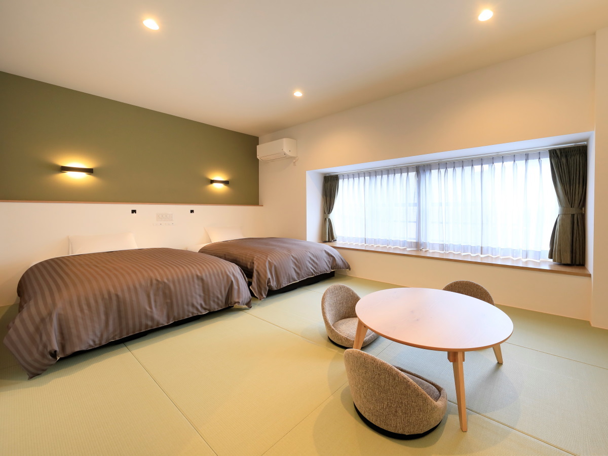 ゆがわら風雅 和室ツインベッド◆2026年1月オープンの新客室