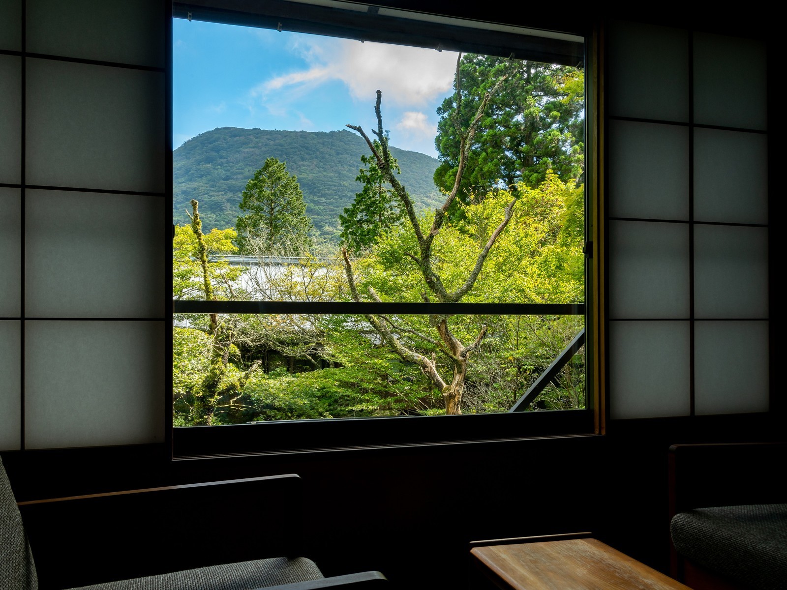松坂屋本店 温泉露天風呂付客室「姫沙羅」お部屋からの眺め