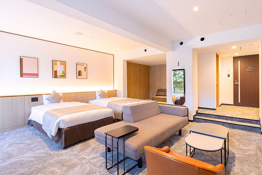 TAOYA箱根 スーペリア和洋室ツイン 内風呂なし(スライドベッド)※...