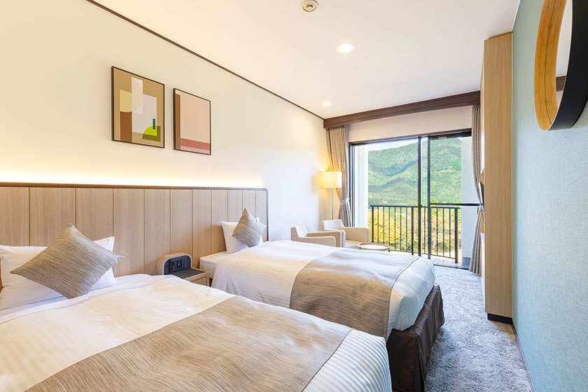 TAOYA箱根 スタンダードツイン3名定員 シャワーのみ(スライドベッ...