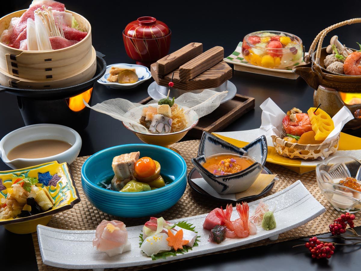 ゆもとや 【迷ったらコレ☆秋のゆもとやスタンダード】Ａ４村上牛のお料理などを堪能■9月～11月花暖簾