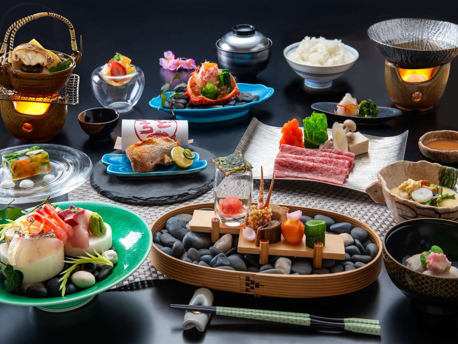 ゆもとや 【迷ったらコレ☆村上牛＆日本海鮮魚】♪３～５月花暖簾