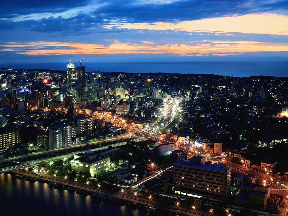 ホテル日航新潟 二つの窓から新潟の景観を望む　コーナールームプラン　～素泊まり～